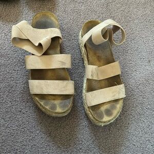 Steve madden strapped platforms